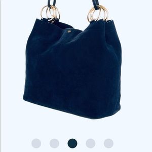 Blue Suede Tory Burch Farrah Tote